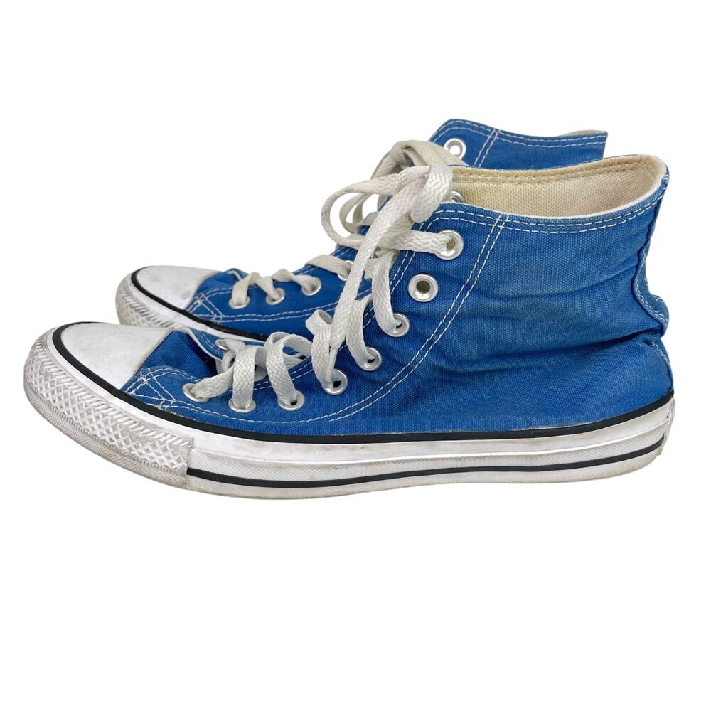 Converse Women's Sz 9 / Mens Sz 7 Blue Chuck Taylor All Star High Top Sneakers - Picture 16 of 16